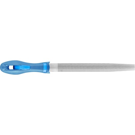 Pferd 10" Half Round File - DIY Packaged - Second Cut, with Handle 11027P